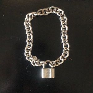 Tiffany & Co. Lock Charm Bracelet